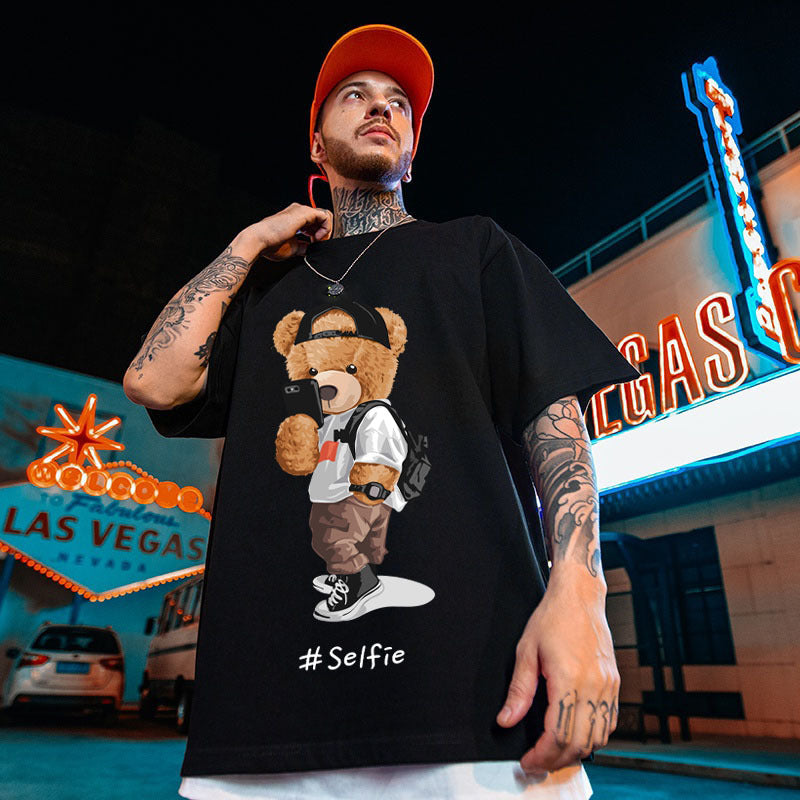 Bear Short Sleeve T-shirt For Men
