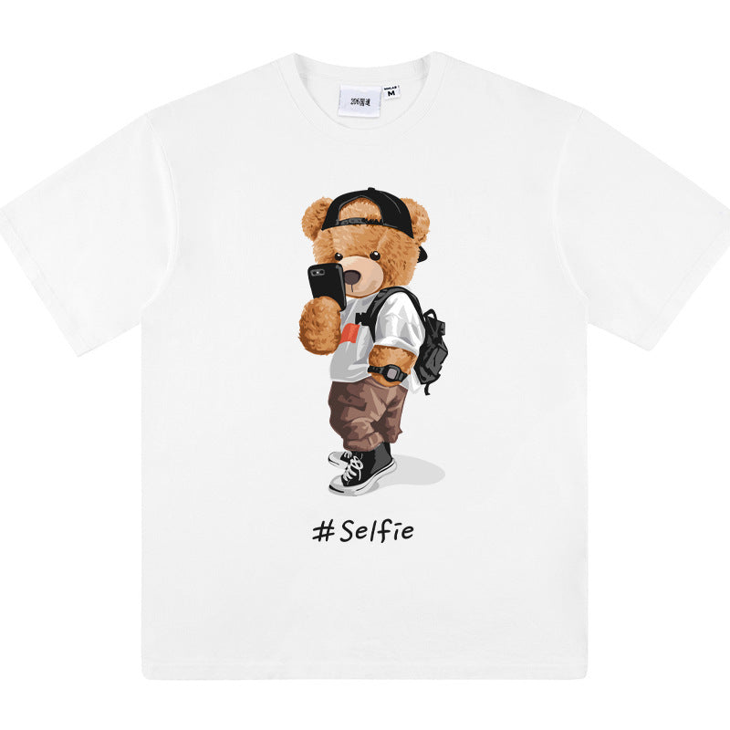 Bear Short Sleeve T-shirt For Men