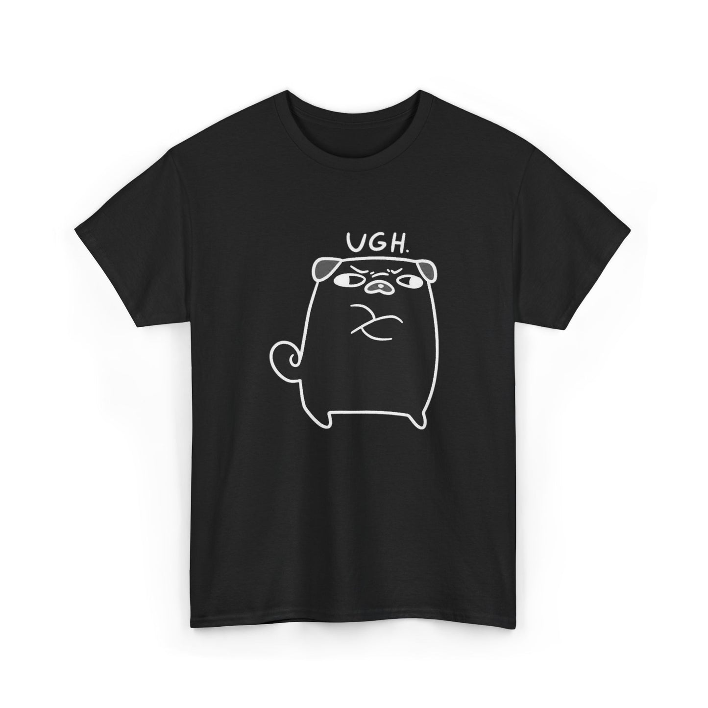 Comfy Pug Graphic T-shirt