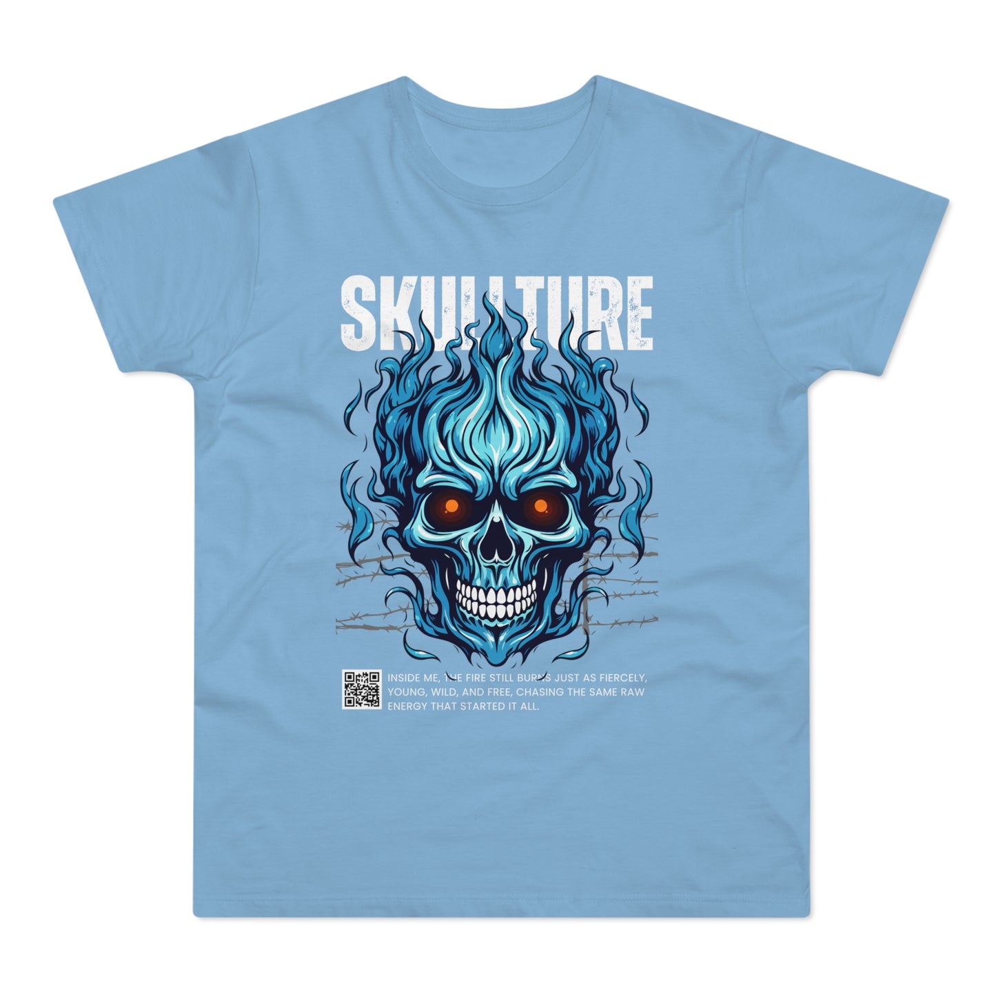 Skullture Blue Flame Skull T-Shirt