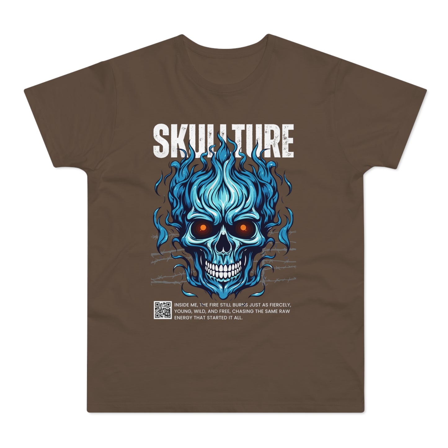 Skullture Blue Flame Skull T-Shirt