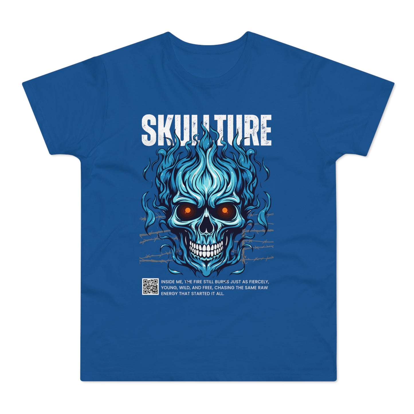 Skullture Blue Flame Skull T-Shirt