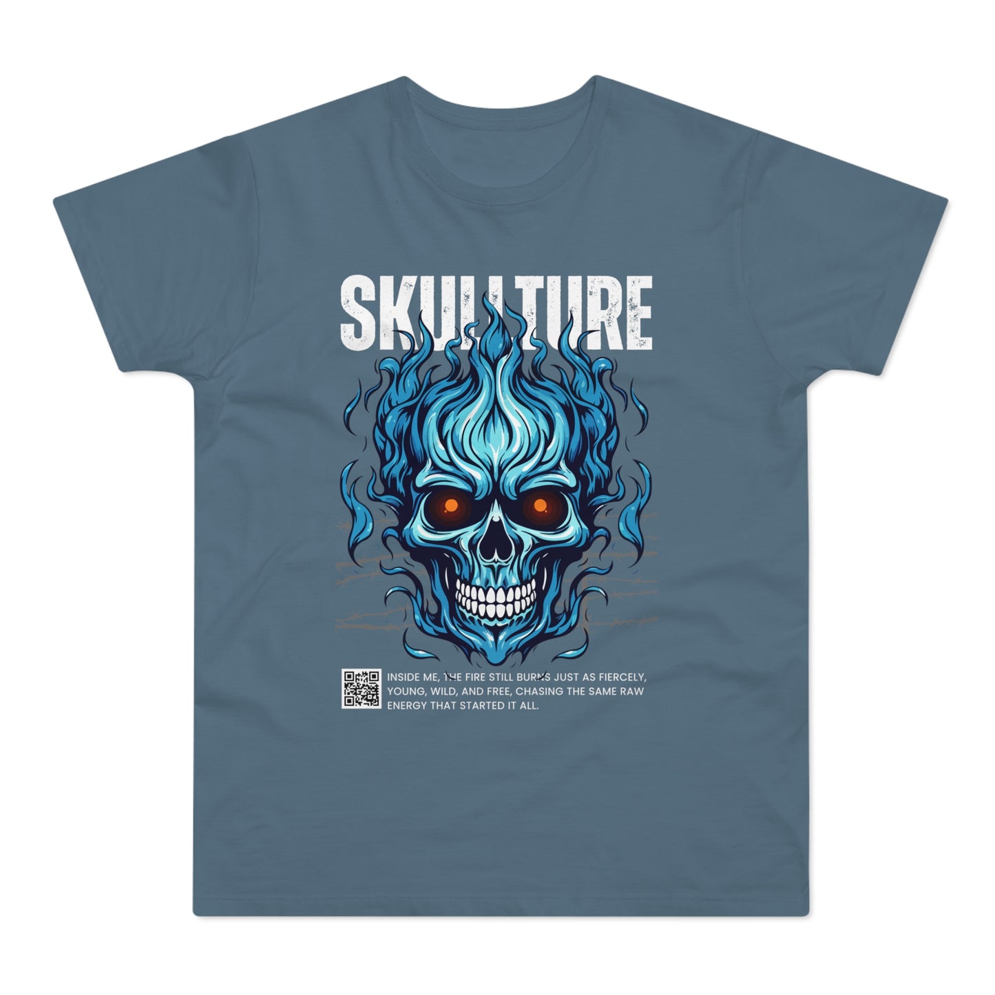 Skullture Blue Flame Skull T-Shirt