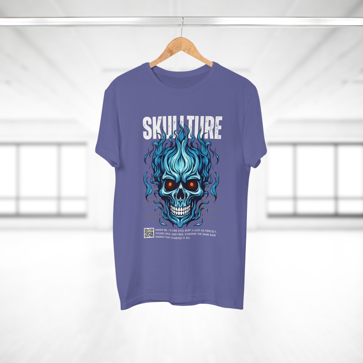 Skullture Blue Flame Skull T-Shirt