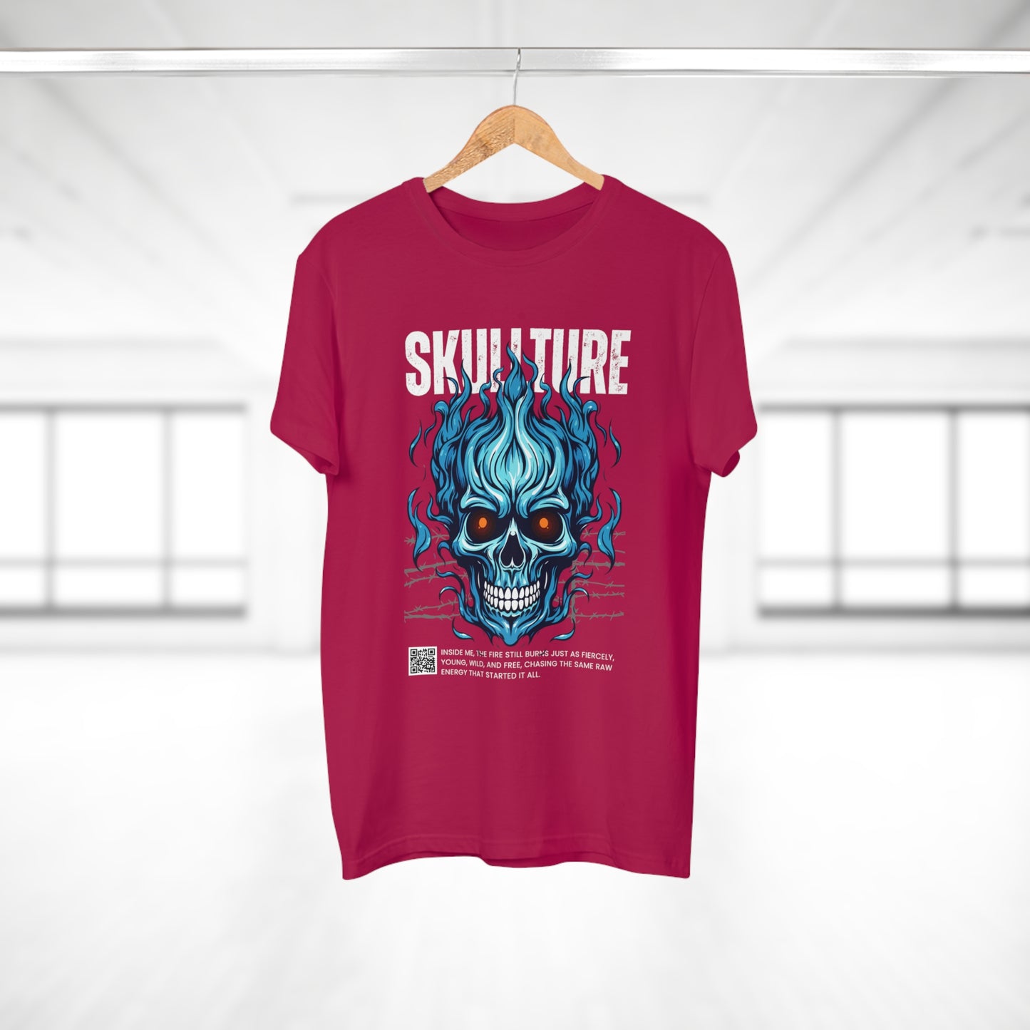 Skullture Blue Flame Skull T-Shirt