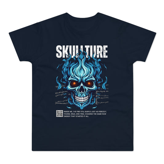 Skullture Blue Flame Skull T-Shirt