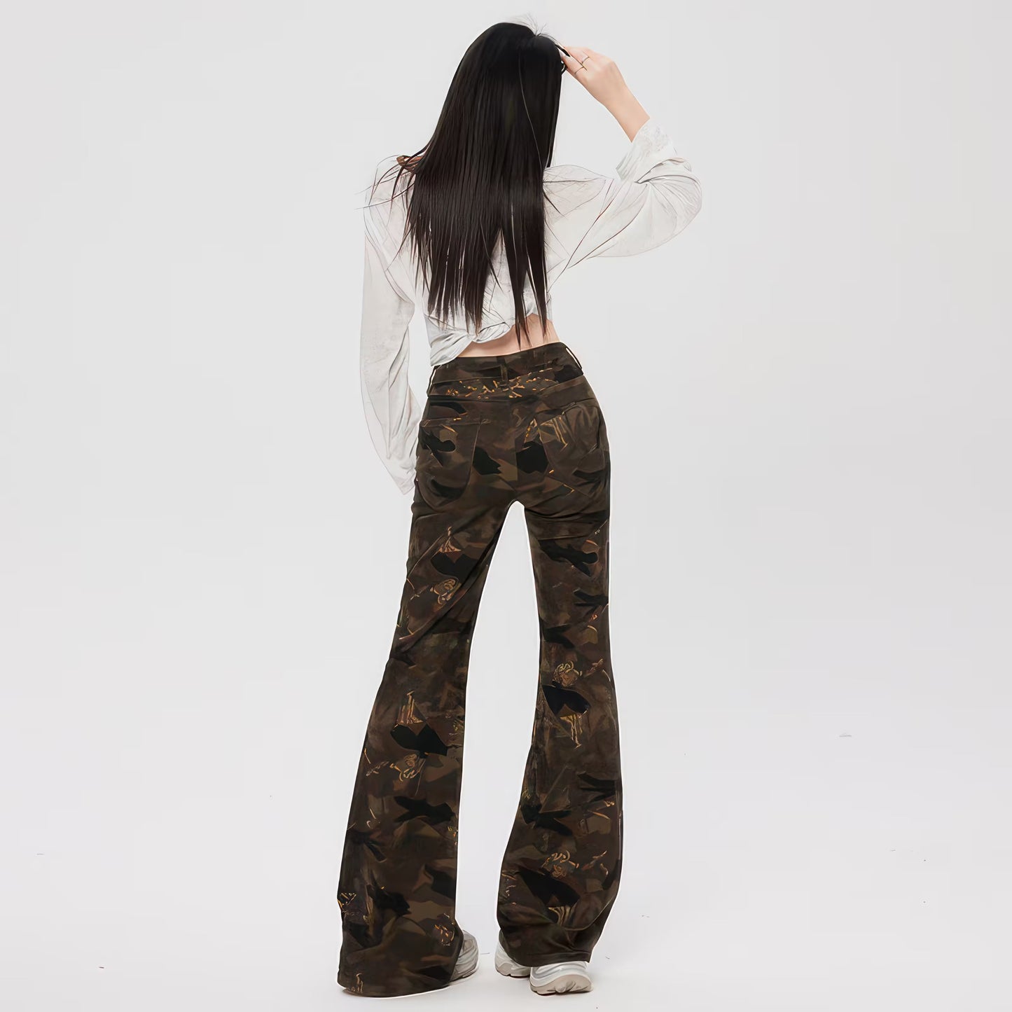 Camouflage Flare Pants