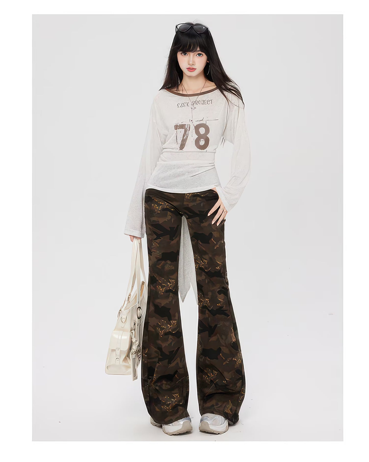Camouflage Flare Pants