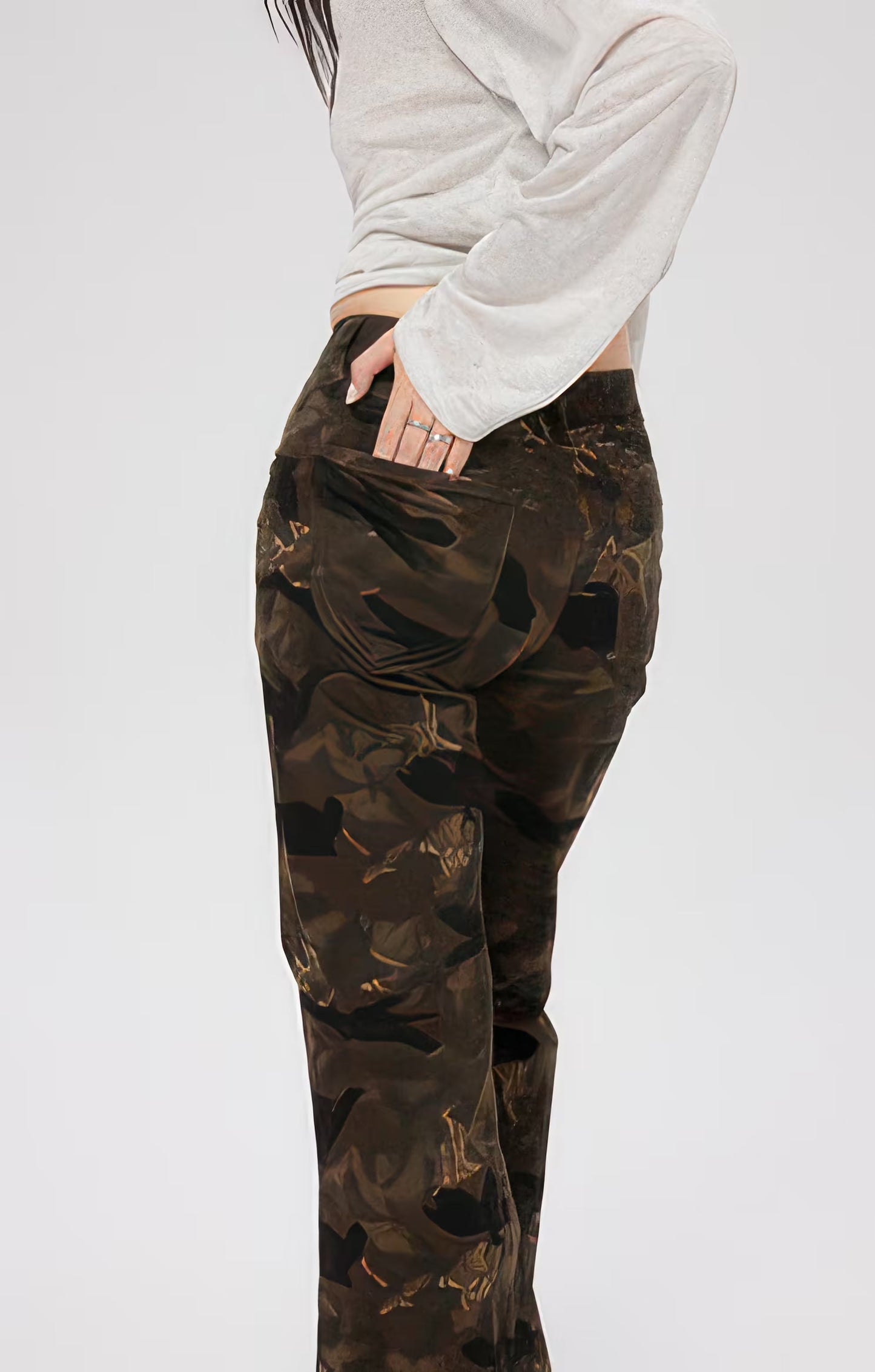 Camouflage Flare Pants