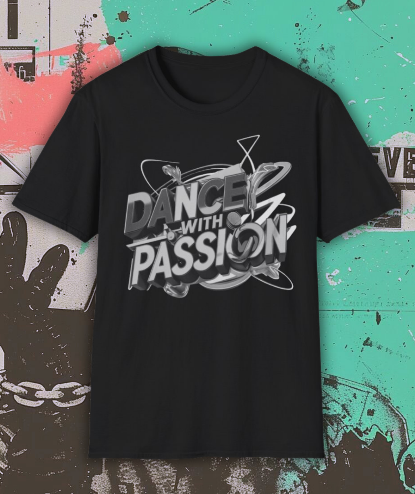 Dance with Passion Unisex Black & White Tee