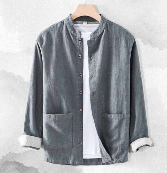 Linen Cardigan Shirt