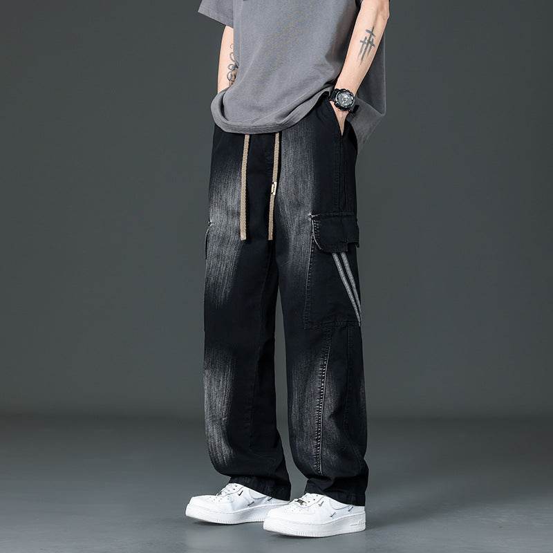 Prewashed Straight Cargo Pants
