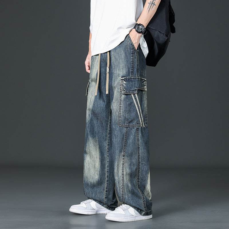 Prewashed Straight Cargo Pants