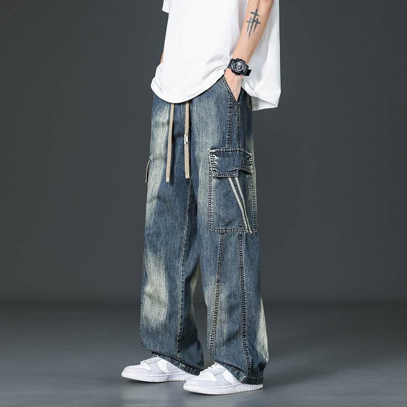 Prewashed Straight Cargo Pants