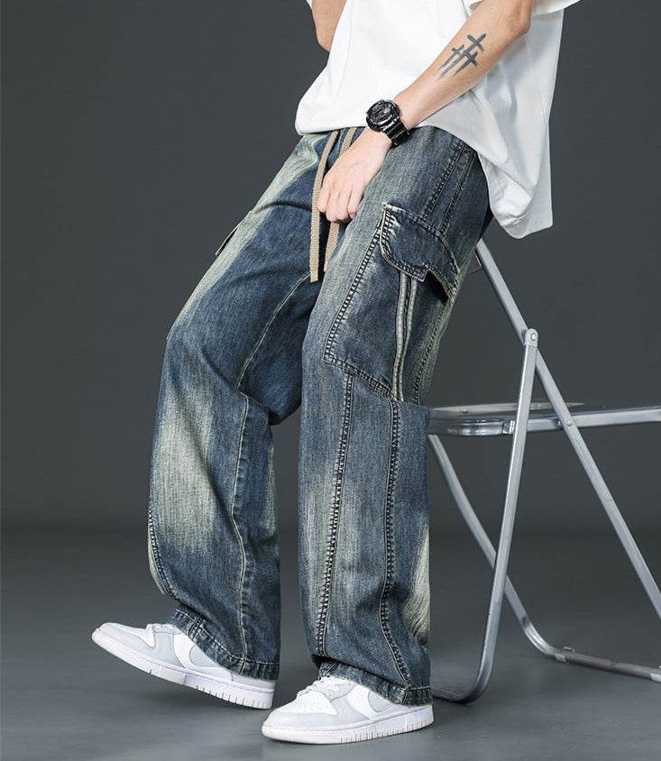 Prewashed Straight Cargo Pants