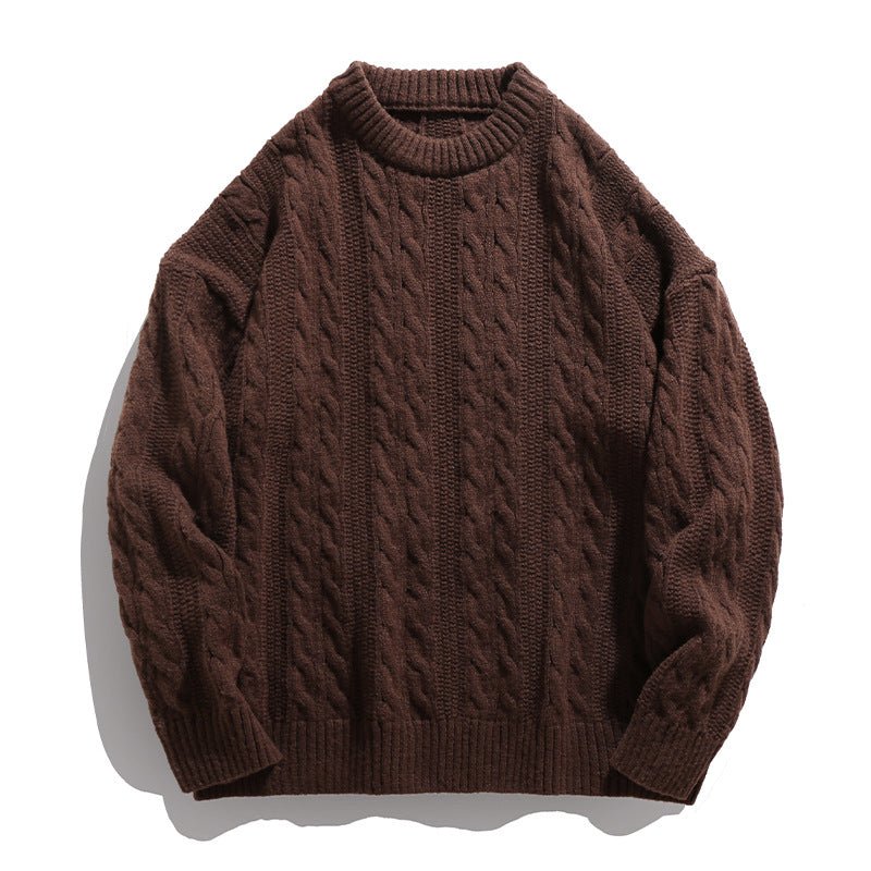 Textured Cable Knit Sweater