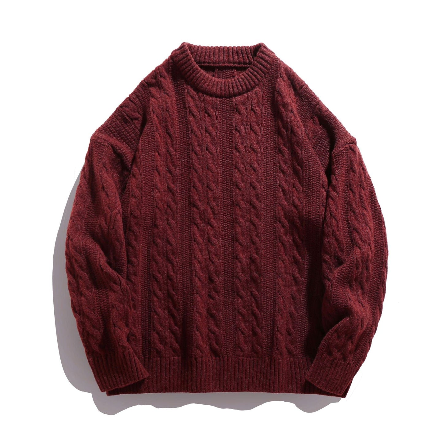Textured Cable Knit Sweater