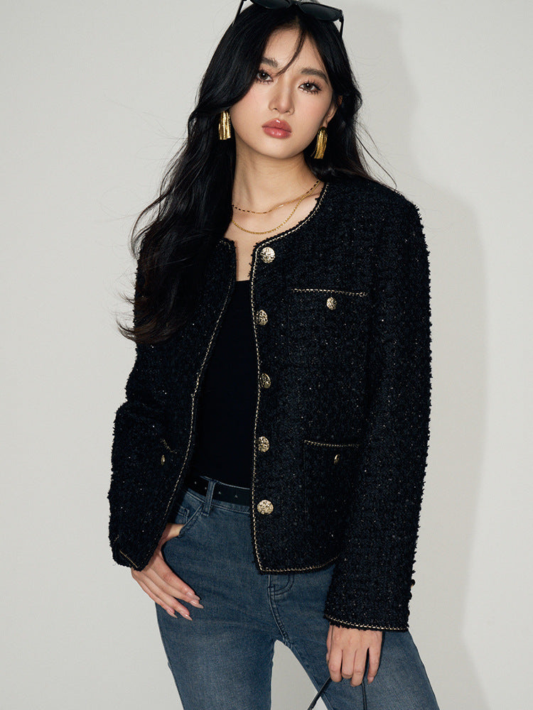 Short Tweed Wool Jacket