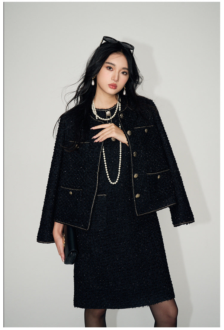 Short Tweed Wool Jacket