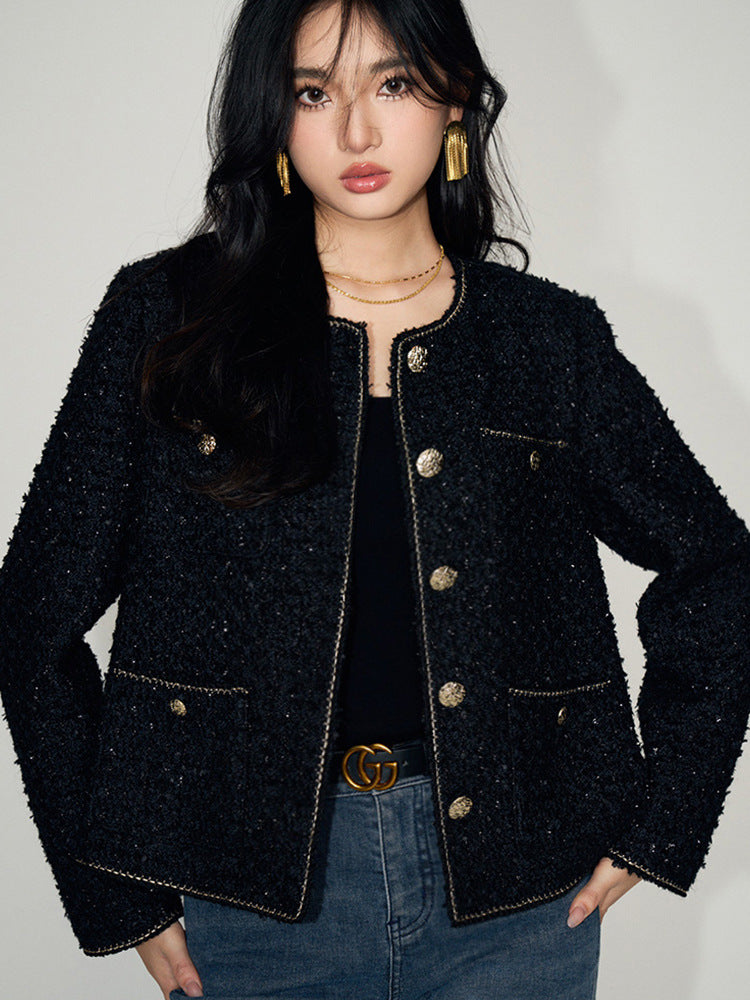 Short Tweed Wool Jacket