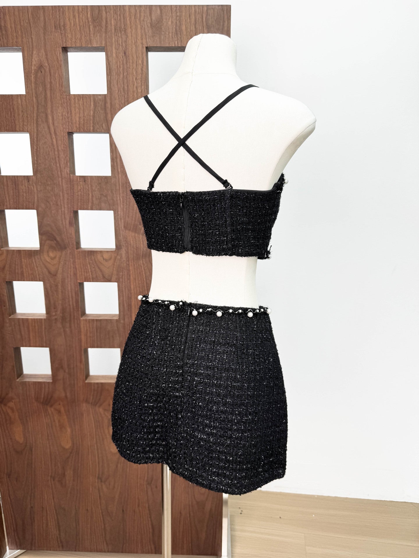 Valeria Tweed Set Jacket, Bra, Skirt