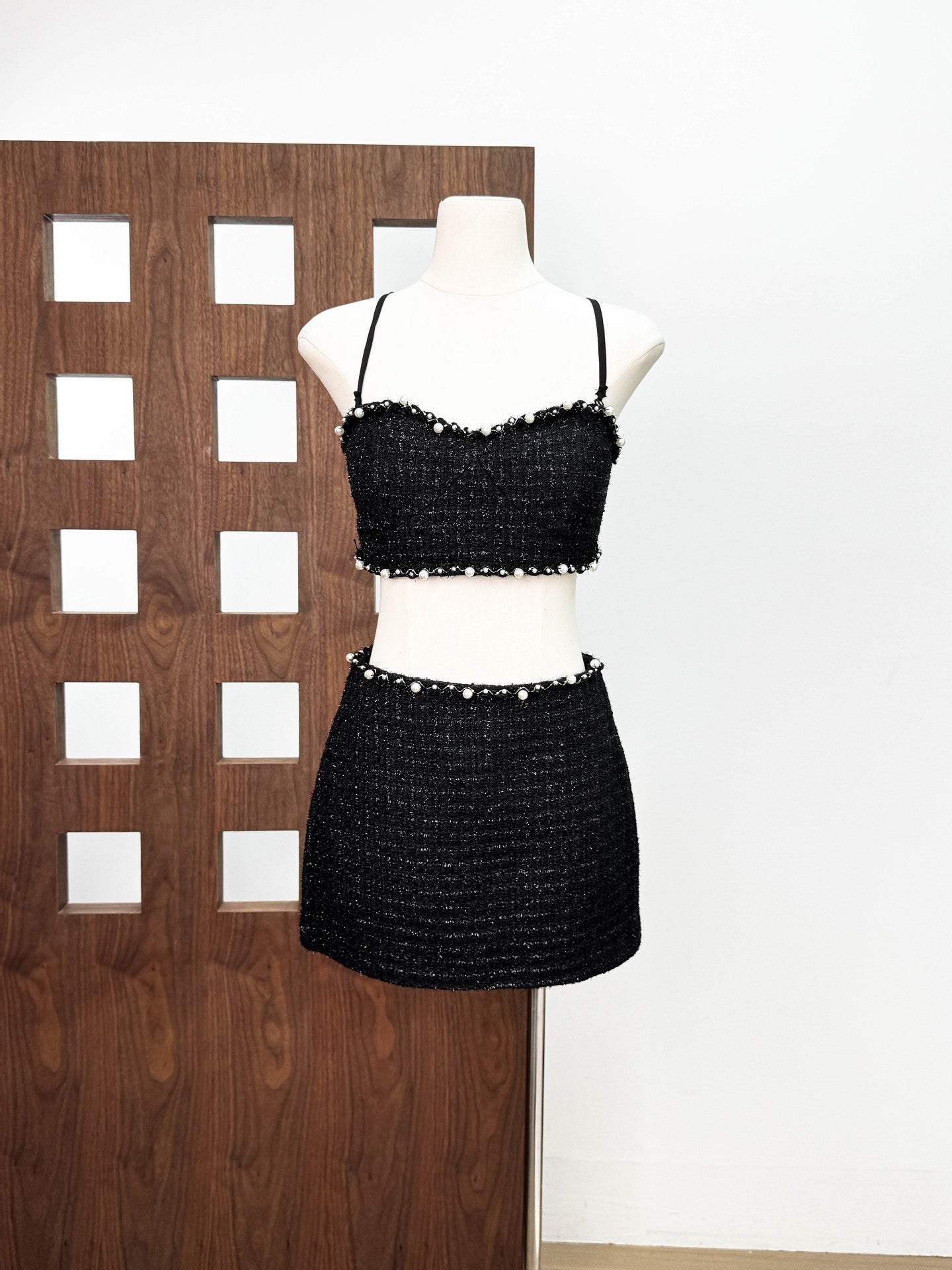 Valeria Tweed Set Jacket, Bra, Skirt