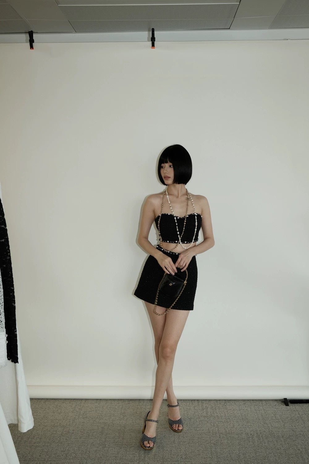 Valeria Tweed Set Jacket, Bra, Skirt