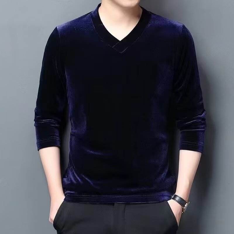 Velvet-effect blouse